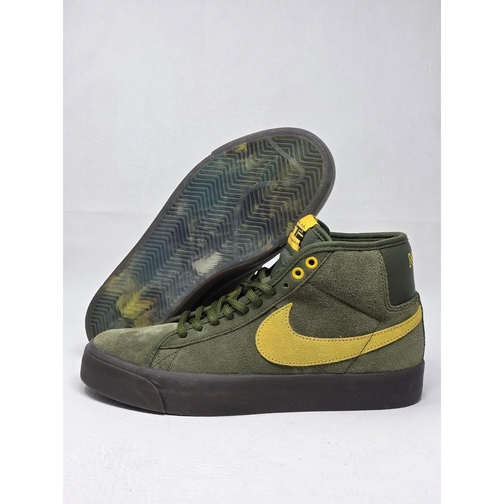 Nike SB Anti-hero Zoom Blazer Mens Size 8 QS Rough Green Amarillo HM5838-300 New